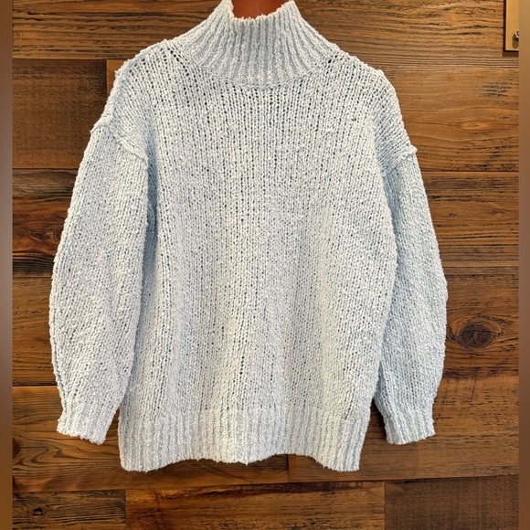 Anthropology OVERSIZED Cotton Mock Neck Sweater NWOT* like size small* - Picture 6 of 12